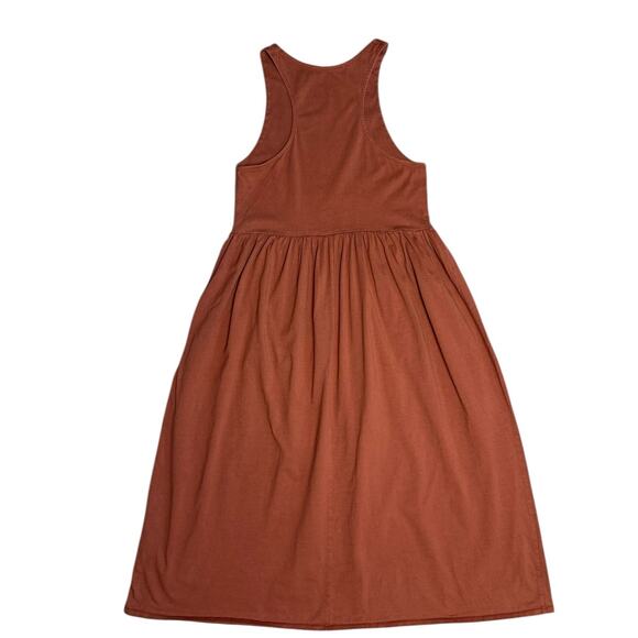 Zara Sleeveless Racerback Knit Maxi Dress Brown Size Small - Picture 9 of 11